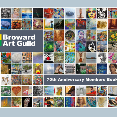 Broward Art Guild 70th Anniversary members Book cover cropped