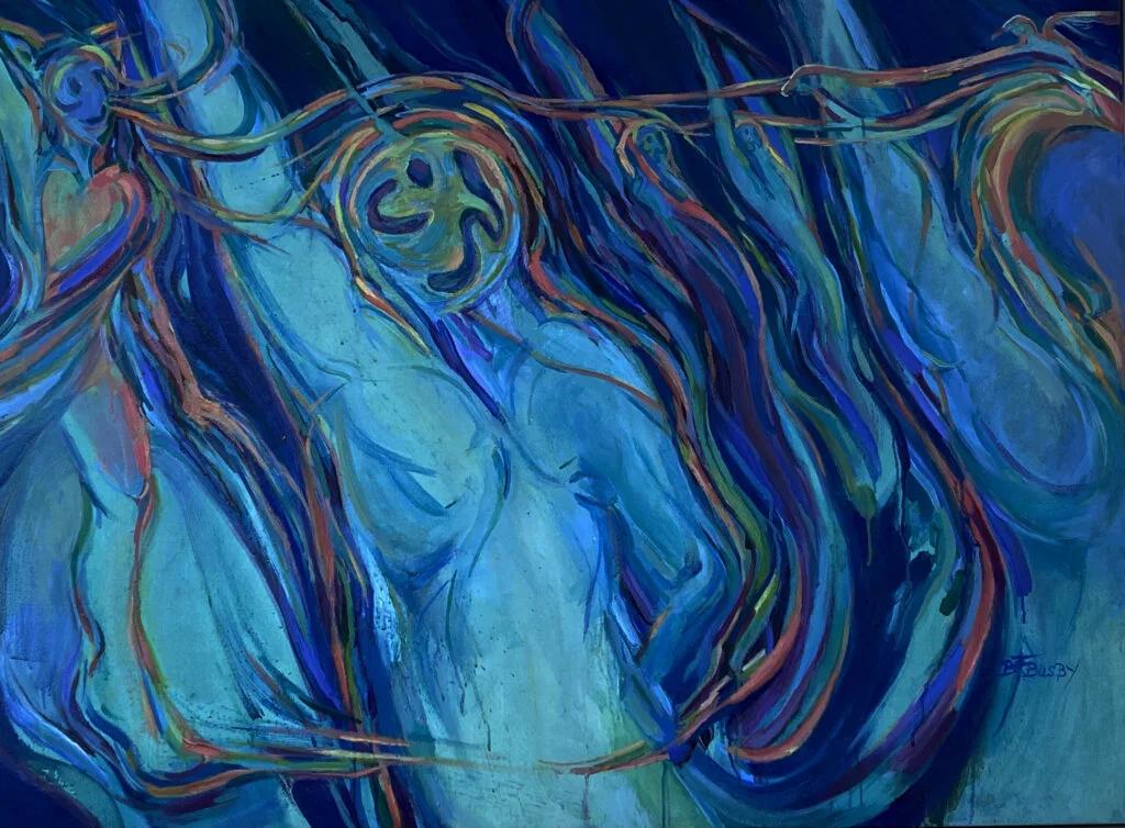 Sea Of Zumba Oil 36 X 48